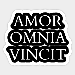 Amor Omnia Vincit (Love conquers everything) Sticker